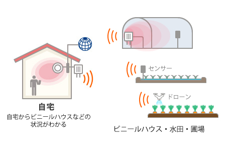 農業、IoT用のWi-Fi整備