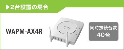同時接続台数40台 WAPM-AX4R