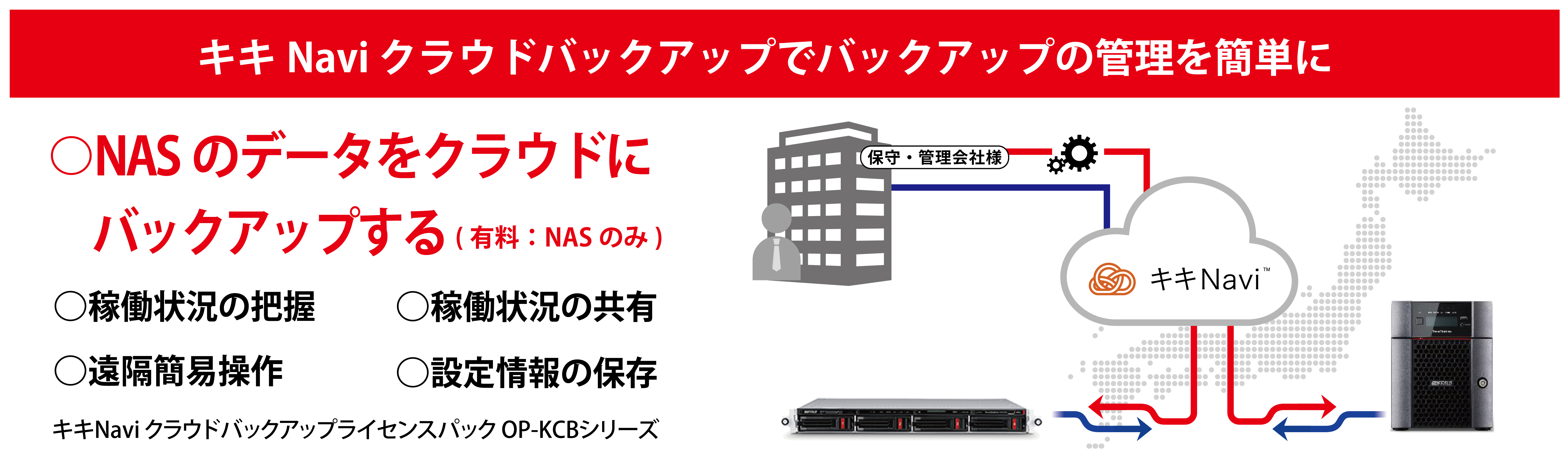 キキNaviクラウドバックアップでバックアップの管理を簡単に