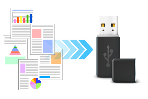 USBメモリーに新たなデータを保存しないこと