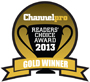 2013 Readers' Choice Awards Best Storage Hardware Vendor: GOLD