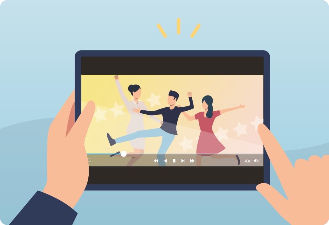 手元のスマホ、タブレットで見られる