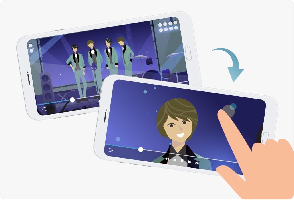 様々な方向からの映像を楽しめるマルチアングルDVDビデオにも対応ライブ映像なら推しのアイドルを追ってみれる。