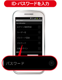 ID・パスワードを入力