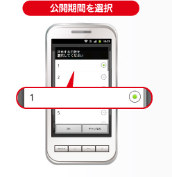 公開期間を選択