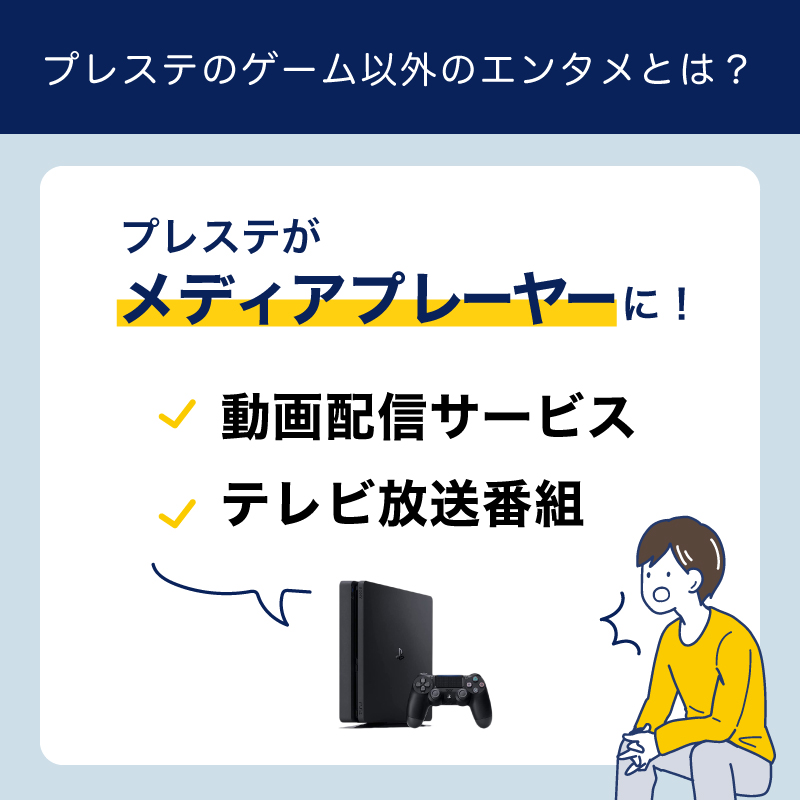 PlayStation®4でテレビ番組や動画などゲーム以外のエンタメを楽しむ 