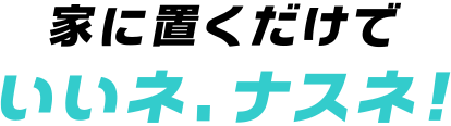 家に置くだけでいいネ、ナスネ！