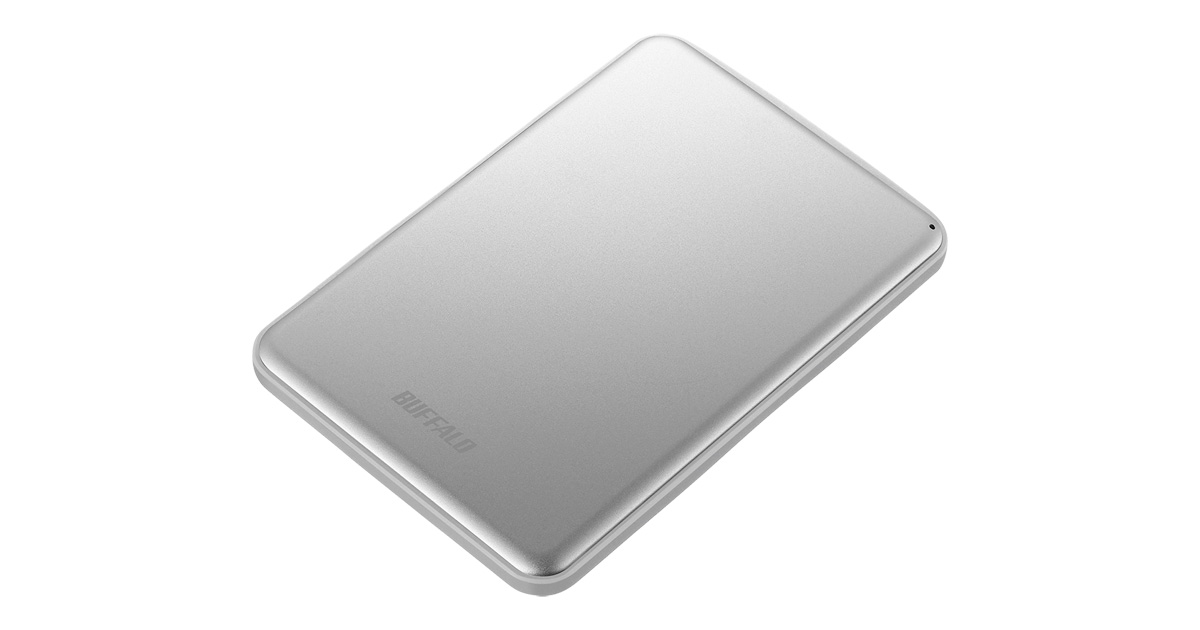 アルマイト加工済みアルミ筐体で高級感を演出。厚さ8.6mmの薄型軽量ポータブルHDDを発売 | バッファロー