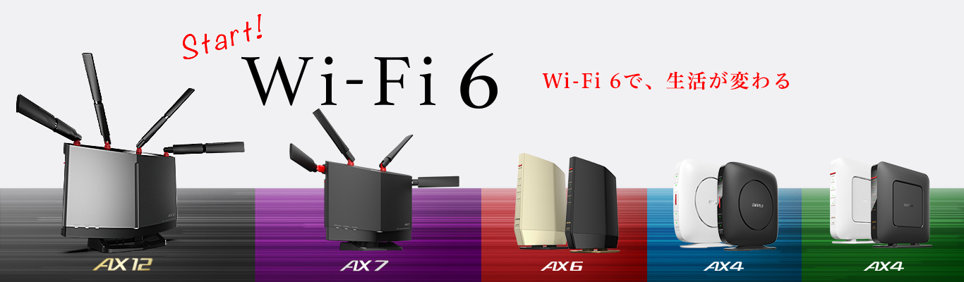 Wi-Fi 6(11ax)対応ルーター5商品の「Wi-Fi EasyMesh™」対応予定時期 