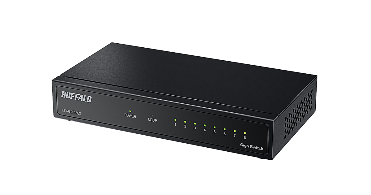 全ポートGiga対応】放熱性の高い金属筐体を採用したスイッチング