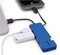 Androidスマートフォンのに最適な「USB microBコネクター搭載」USBハブ