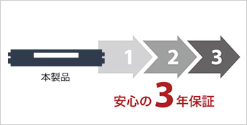 安心の3年保証