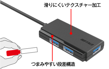 BSH3U100U3RD : USBハブ | バッファロー