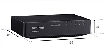 BUFFALO スイッチングハブ LSW4-GT-5EPL/BK