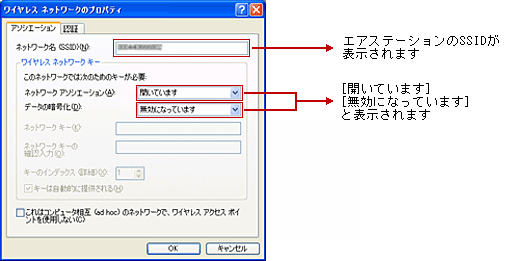 暗号化キーを設定していない場合