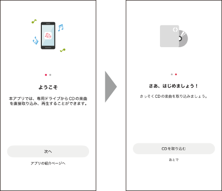 CD レコーダーアプリラクレコ＋ ヘルプ
