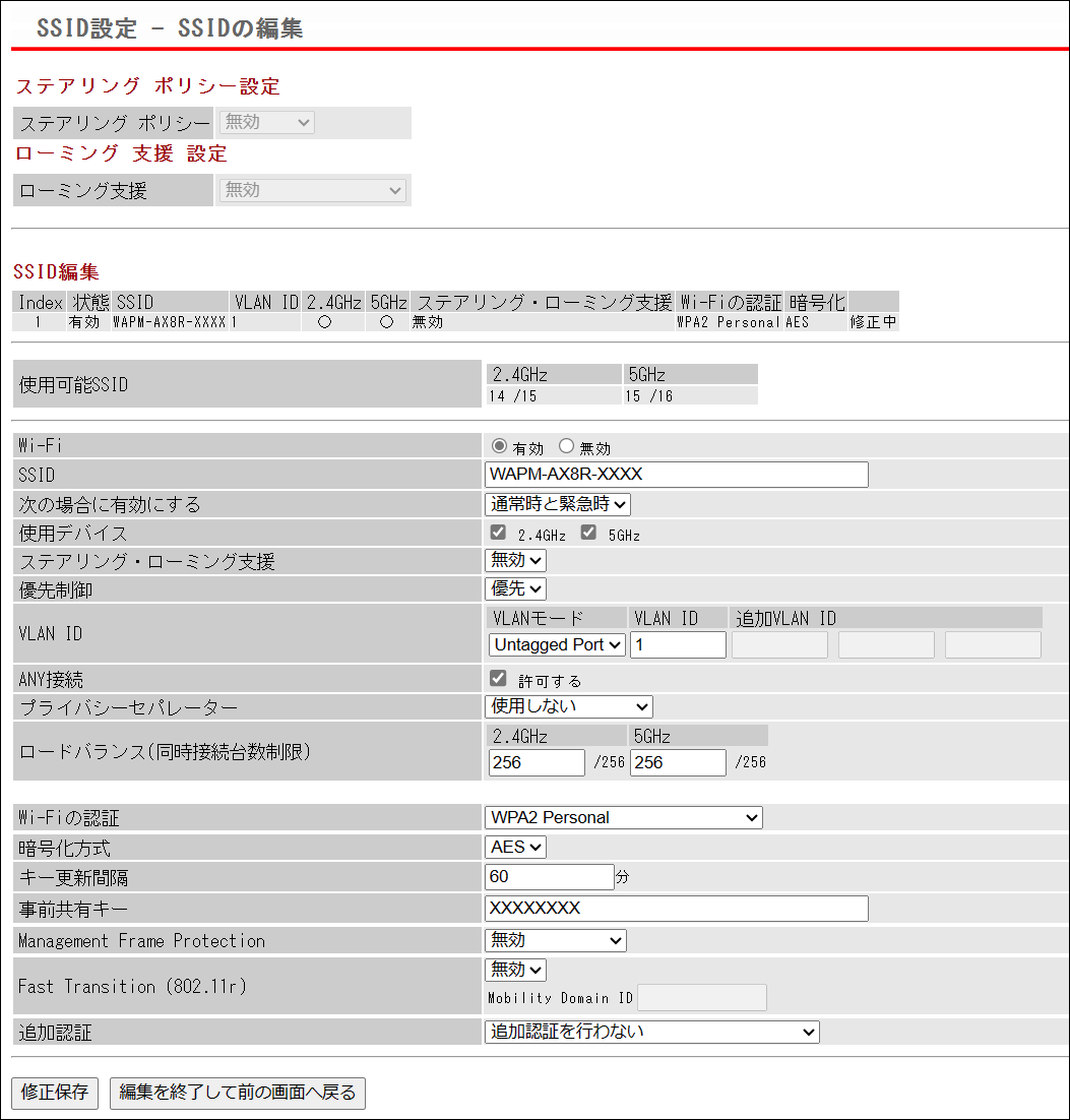 WAPM-AX8R ユーザーマニュアル