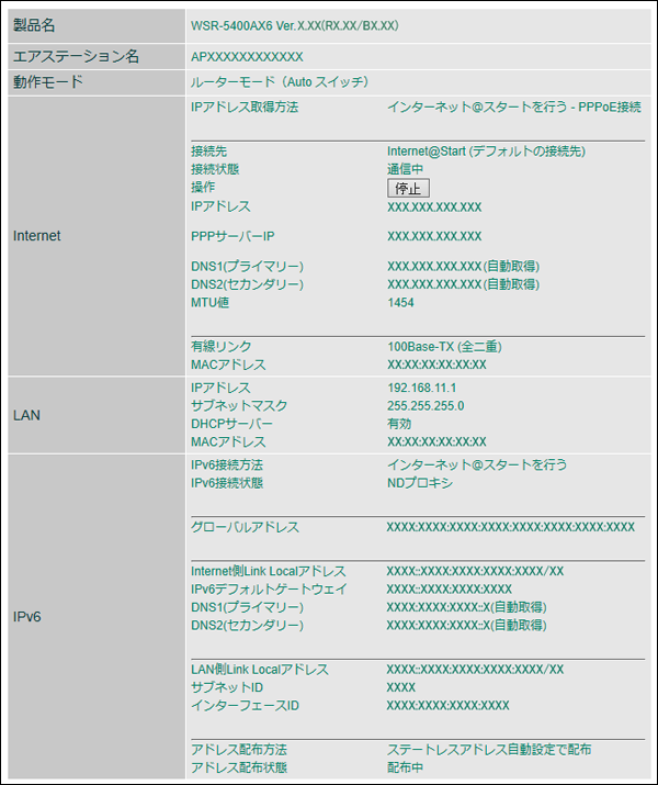 Wsr 5400ax6シリーズ ユーザーマニュアル