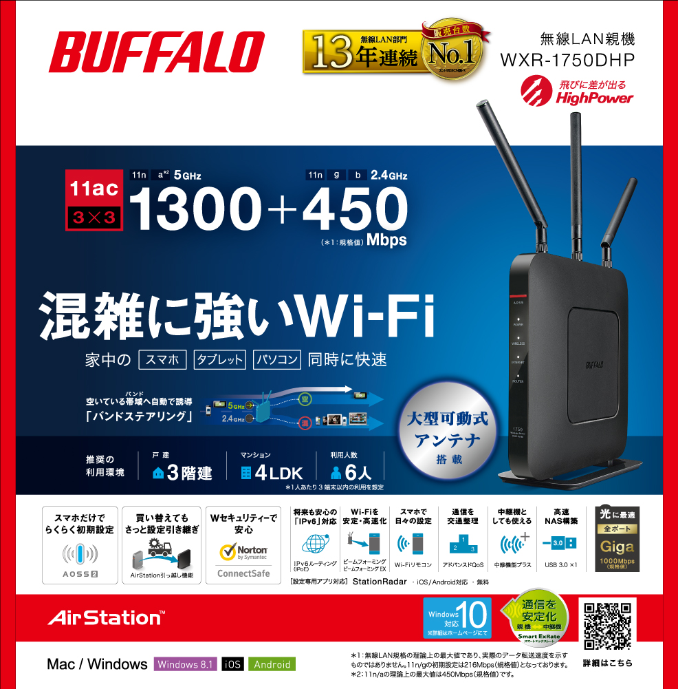 WXR-1750DHP : 高画質画像CADダウンロード | バッファロー