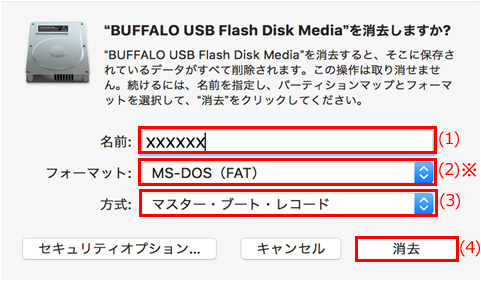 フォーマット mac usb 【Mac】デスクトップにUSBメモリのアイコンが出てこない