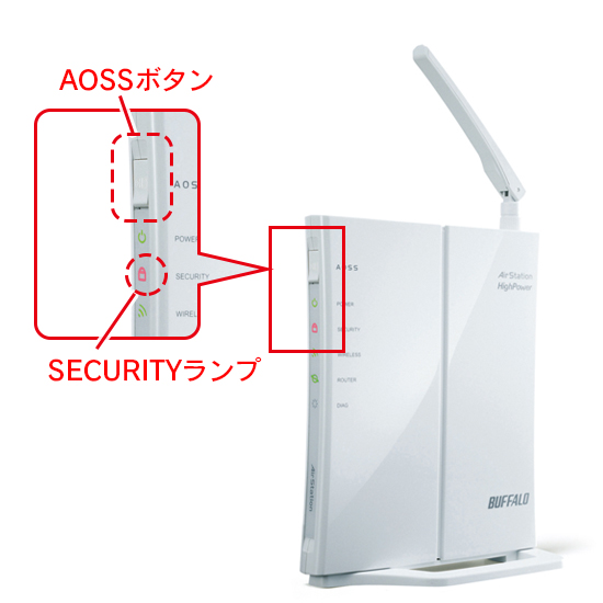 Wi Fiルーターをaoss Wps動作状態にする方法 バッファロー