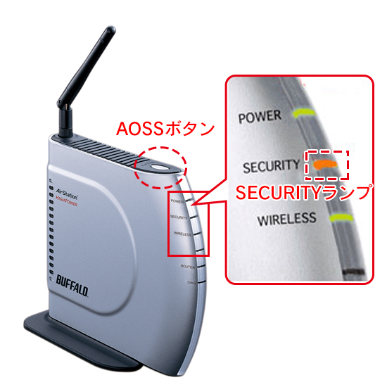 Wi Fiルーターをaoss Wps動作状態にする方法 バッファロー Wi Fiルーターをaoss Wps動作状態にする方法 バッファロー