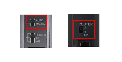 ROUTERモード/AUTO