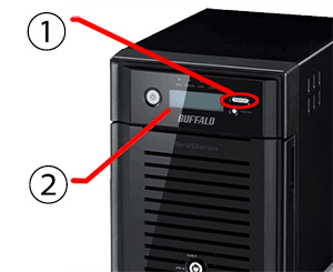 液晶画面に表示されたエラー内容の確認／対処方法 | バッファロー