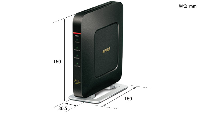 Wi-Fiルーター BUFFALO WSR-2533DHP-CB