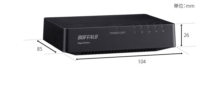 LSW4-GT-5EPL/WH : スイッチングハブ | バッファロー LSW4-GT-5EPL/WH : スイッチングハブ | バッファロー