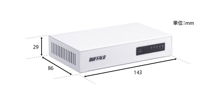 (未使用･未開封品)　BUFFALO 10/100Mbps対応 金属筺体 電源内蔵 5ポート ホワイト スイッチングハブ LSW4-TX-5NS/WHD kmdlckf Amazon | バッファロー BUFFALO 10/100Mbps対応 金属筺体 電源