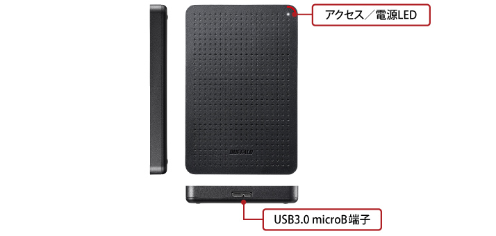 BUFFALO SSD-PL960U3-BK ポータブルSSD1TBクラス960gb