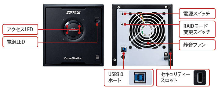 28684円 選択 バッファロー HD-QL4TU3 R5J RAID 5機能搭載USB3.0用外付けHDD ドライブステーション 4TB