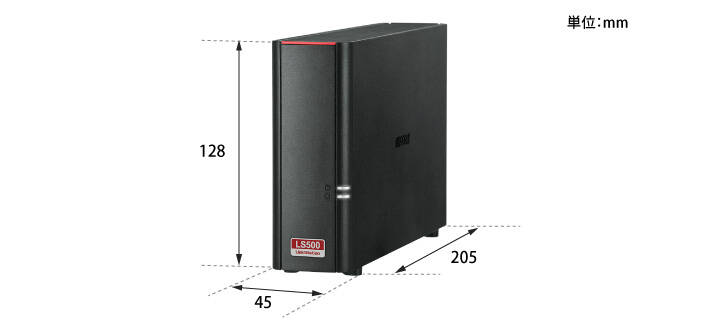 人気の バッファロー LinkStation for SOHO LS510DNBシリーズ NAS用HDD搭載1ドライブNAS 3年保証 1TB  LS510DN0101B