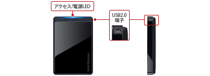 HD-PCT1TU2-BB/N : ポータブルHDD | バッファロー