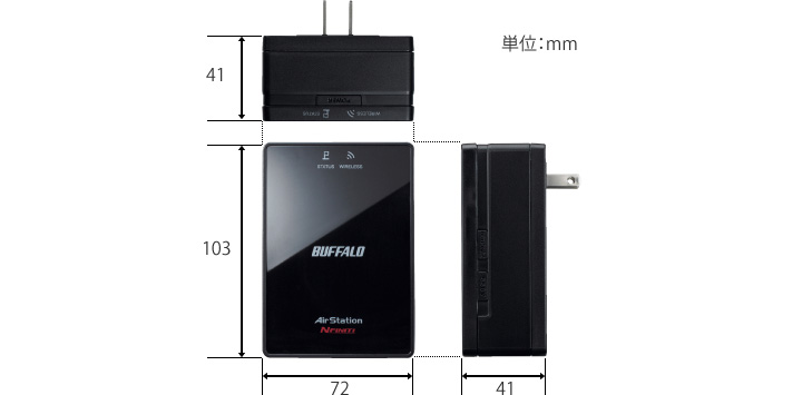 WLAE-AG300N Wi-Fiアダプター AirStation バッファロー