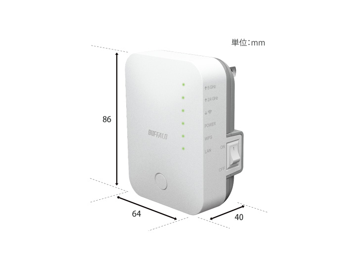 wifi 中継器　BUFFALO  WEX-733D