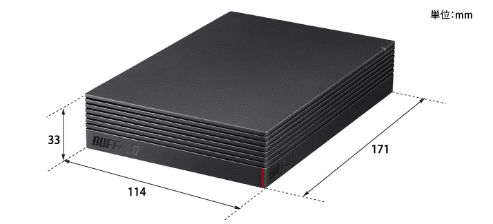 BUFFALO HD-NRLD3.0U3-BA  外付けHDD (3TB)