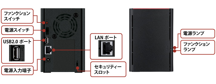 外付けHDD4TB★バッファローNASRAID対応LS220D0402N