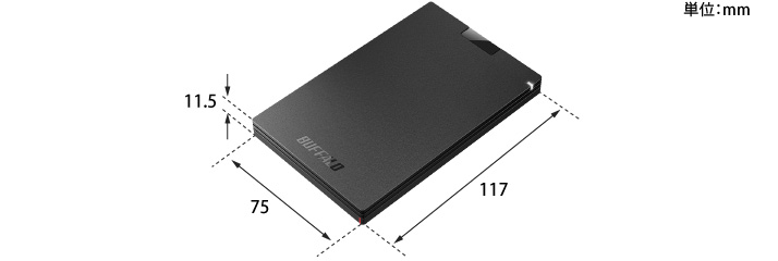 SSD-PG1.0U3-BC/D : 外付けSSD | バッファロー