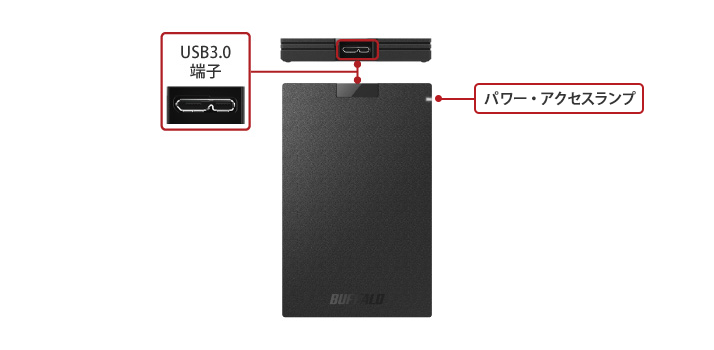 BUFFALO バッファロー Web限定販売 SSD-PG500U3-BC/D