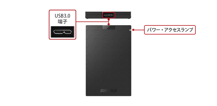 外付けSSD 480GB BUFFALO PS4/PS5