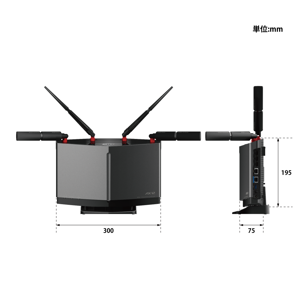 バッファロー WiFi 無線LAN Wi-Fi 6 11ax/ac AX6000