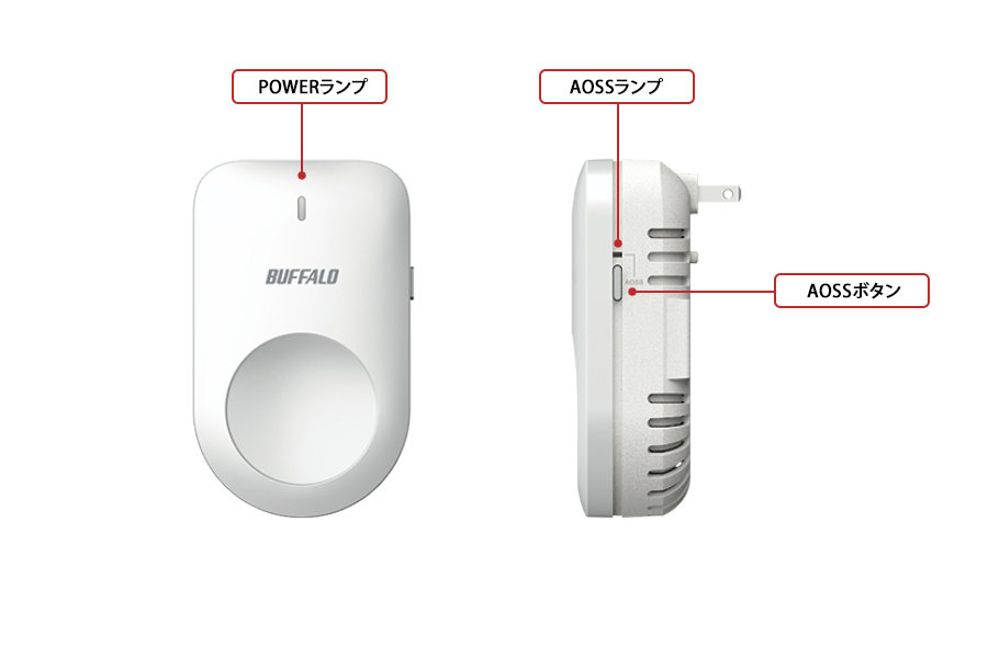 スマホ/家電/カメラバッファロー中継機　 WEM-1266WP