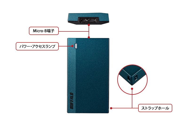 SSD-PSM120U3-UW : 外付けSSD | バッファロー