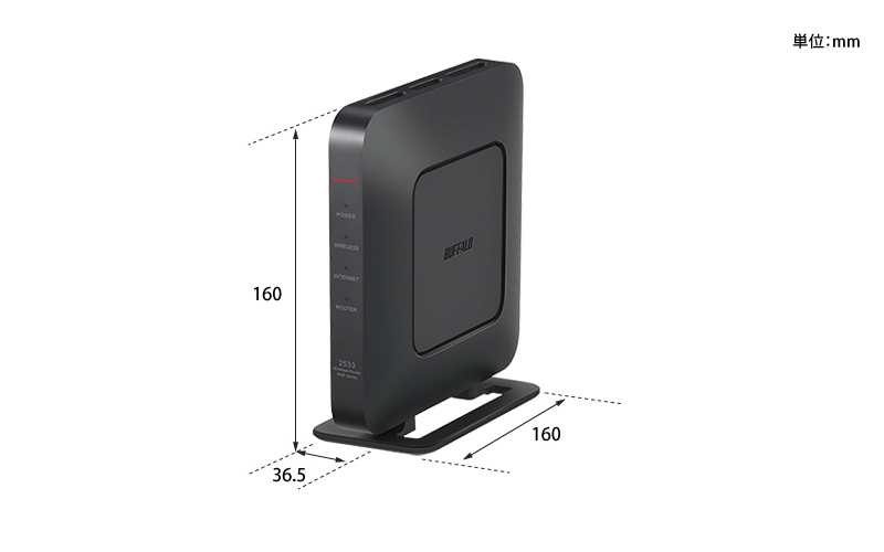 BUFFALO WiFi 無線LAN ルーター WSR-2533DHPL2/NB