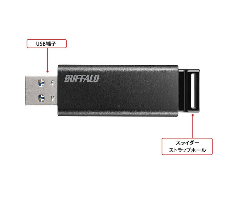 バッファロー USBメモリ 128GB ノックスライド式 USB3.2 Gen1 3.1 Gen 1 3.0 2.0 充実サ 最上の品質な