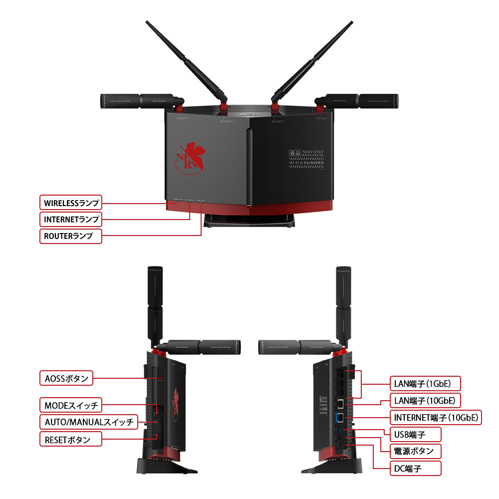 WXR-5950AX12/EVA : Wi-Fiルーター : AirStation | バッファロー WXR-5950AX12/EVA : Wi-Fiルーター : AirStation | バッファロー