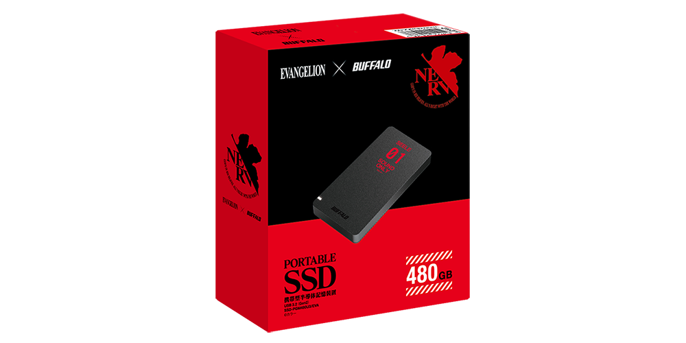 エヴァ BUFFALO SSD 480GB  SSD-PGM480U3/EV