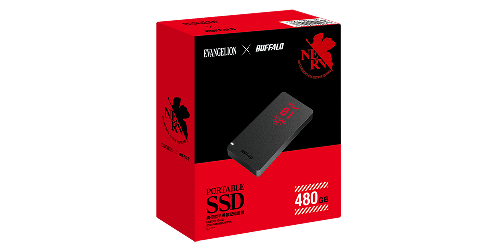 新品 BUFFALO エヴァンゲリオンコラボ ポータブルSSD 480GB - www.seekapor.com